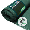Brise vue occultant en HDPE 90g/m² 1.8x20m avec attaches de fixation vert - vounat.shop