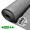 Brise vue occultant en HDPE 90g/m² 1x20m avec attaches de fixation gris - vounat.shop