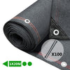 Brise vue occultant en HDPE 230g/m² 1x20m avec attaches de fixation anthracite - vounat.shop