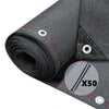Brise vue occultant en HDPE 230g/m² 1.8x10m avec attaches de fixation anthracite - vounat.shop