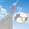 Voile d'ombrage Triangle en Polyester Imperméable avec Kit de Montage 5x5x5m Gris Clair - vounat.shop