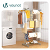 Sechoir a linge etendoir renforce 4 niveaux 125x62x173cm gris - vounat.shop