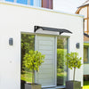 Auvent de porte marquise 120x80 cm en Polycarbonate anti UV Anthracite - vounat.shop