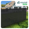 Brise vue occultant en HDPE 90g/m² 1.8x20m avec attaches de fixation anthracite - vounat.shop