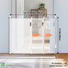 Barriere de securite retractable HAUTE 180x96cm blanc - vounat.shop