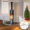Barriere de securite cheminee pliable 3.75M 6 panneaux blanc - vounat.shop