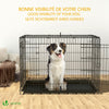 Cage pour chien pliable avec 2 portes verrouillable plateau amovible 107x70x78cm - vounat.shop