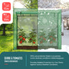Serre de jardin Serre tomates avec porte et fenetres moustiquaire bache PE renforcee 135g/m2 200x77x170cm Vert - vounat.shop