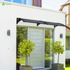 Auvent de porte marquise 200x80 cm en Polycarbonate anti UV Anthracite - vounat.shop
