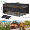 Housse salon de jardin bache de protection 420D 213x132x73cm noire - vounat.shop