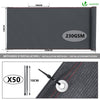 Brise vue occultant en HDPE 230g/m² 1.8x10m avec attaches de fixation anthracite - vounat.shop