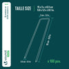 Lot de 100 piquets de fixation pour jardin U 150x30mm en acier galvanise - vounat.shop