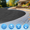 Bache a bulle piscine 120 microns rectangulaire decoupable 800x400cm noir - vounat.shop