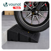 Lot de 2 Rampes de Trottoir en Polypropylene 25x27x11 cm Noir - vounat.shop