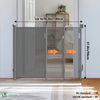 Barriere de securite retractable HAUTE 180x96cm gris - vounat.shop