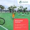 Lot de 2 buts de football pliable pop up 120x80x80cm noir - vounat.shop