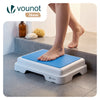 Marche pied antiderapant salle de bain empilable 43x33x11cm PP EVA bleu - vounat.shop