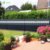 Brise vue occultant PVC 450g/m2 19cm x 70m Anthracite - vounat.shop