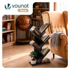 Bibliotheque Arbre etagere a Livres 30x16x60cm Noir - vounat.shop