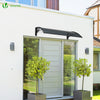 Auvent de porte marquise 120x80 cm en Polycarbonate anti UV Anthracite - vounat.shop