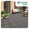 Lot de 16 dalles clipsables exterieures 30x30cm en Composite WPC Gris - vounat.shop