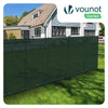 Brise vue occultant en HDPE 90g/m² 1x20m avec attaches de fixation vert - vounat.shop