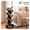 Bibliotheque Arbre etagere a Livres 38x19x113cm Noir - vounat.shop