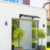 Auvent de porte marquise 100x80 cm en Polycarbonate anti UV Anthracite - vounat.shop