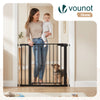 Barriere de securite a pression sans percage Largeur 88-96cm Metal noir - vounat.shop