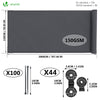 Brise vue occultant en HDPE 150g/m² 1.5x20m avec attaches de fixation anthracite - vounat.shop