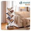 Bibliotheque Arbre etagere a Livres 38x19x113cm Blanc - vounat.shop