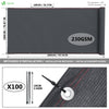 Brise vue occultant en HDPE 230g/m² 1.8x20m avec attaches de fixation anthracite - vounat.shop