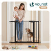 Barriere de securite a pression sans percage Largeur 103-110cm Metal noir - vounat.shop