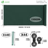Brise vue occultant en HDPE 150g/m² 1.5x20m avec attaches de fixation vert - vounat.shop