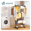 Sechoir a linge etendoir renforce 4 niveaux 125x62x173cm noir - vounat.shop
