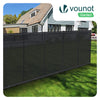 Brise vue occultant en HDPE 90g/m² 1.5x20m avec attaches de fixation anthracite - vounat.shop