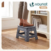 Tabouret pliant antiderapant 32x25x22 cm plastique gris - vounat.shop