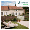 Clôture en canisse PVC 100x500cm imitation osier marron - vounat.shop