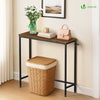 Console table style industriel en metal et MDF 75x24x75 cm Marron - vounat.shop