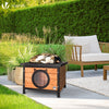 Maison pour Chat en bois avec toit bitumé et entrée en forme d'oreilles de chat - vounat.shop