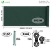 Brise vue occultant en HDPE 90g/m² 1x20m avec attaches de fixation vert - vounat.shop
