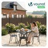 Clôture en canisse PVC 160x500cm imitation osier marron - vounat.shop