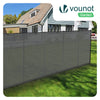 Brise vue occultant en HDPE 90g/m² 1.5x20m avec attaches de fixation gris - vounat.shop