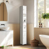 Meuble rangement salle de bain Haut colonne 180x20x20cm MDF blanc - vounat.shop