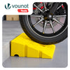 Lot de 2 Rampes de Trottoir en Polypropylene 25x27x11 cm Jaune - vounat.shop