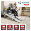 Rampe de chargement pliable Lot de 2 pcs en acier galvanise 160cm - vounat.shop