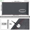 Brise vue occultant en HDPE 230g/m² 1.5x20m avec attaches de fixation anthracite - vounat.shop