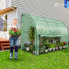 Serre de jardin hivernage murale adossee avec bache PE 300x100x180cm vert - vounat.shop