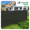 Brise vue occultant en HDPE 90g/m² 1x20m avec attaches de fixation anthracite - vounat.shop