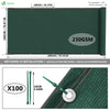 Brise vue occultant en HDPE 230g/m² 1.8x20m avec attaches de fixation vert - vounat.shop